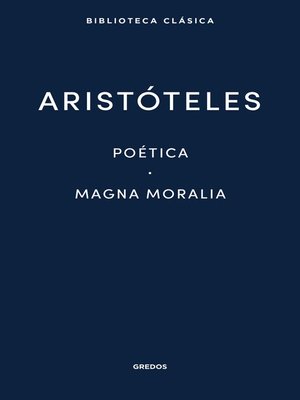 cover image of Poética. Magna Moralia.